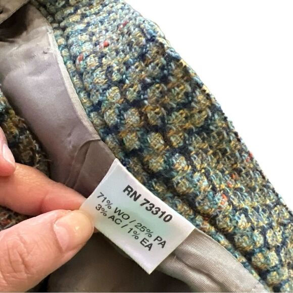 Ivan Grundahl Max Copenhagen Plaid Wool Wide Leg Pant - Picture 4 of 5